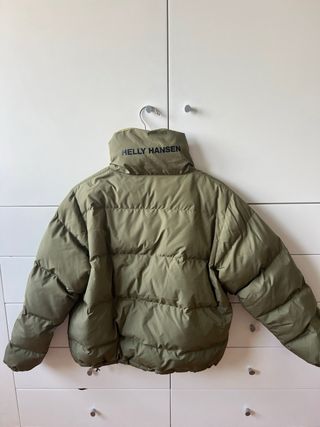 Plumífero Helly Hansen verde reversible Talla S