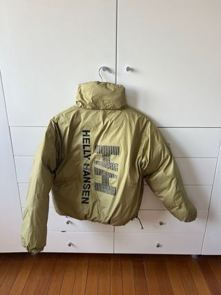 Plumífero Helly Hansen verde reversible Talla S