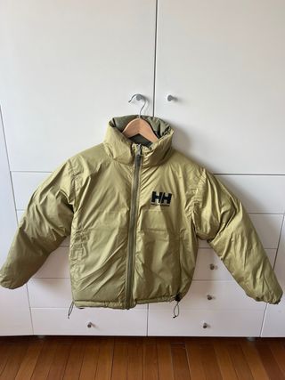 Plumífero Helly Hansen verde reversible Talla S
