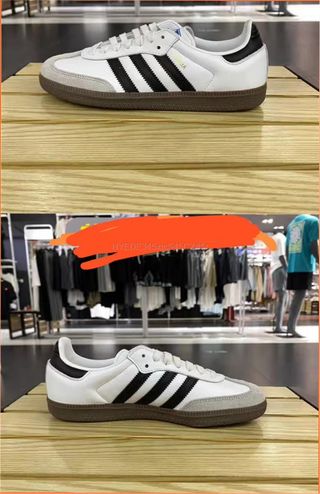 Adidas Samba Mujer Blanco y Negro