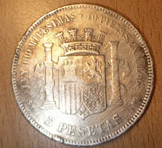 Moneda España 1870