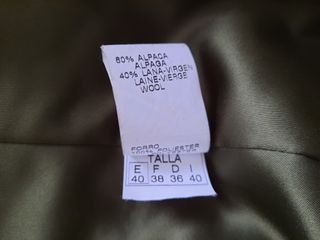 Abrigo de mujer talla 40