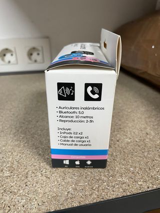 Auriculares InPods i12 Wireless V5.0 Umay