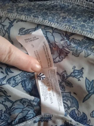 Blusa estampada floral manga larga