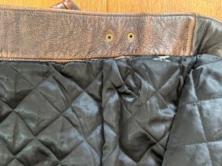 Chaqueta Cuero Raw Rags Marrón Talla L