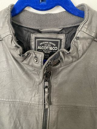 Giubbotto AlcottCo in ecopelle grigio Taglia L