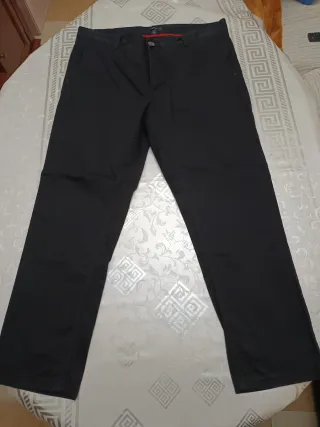 Pantalón chino de vestir azul marino hombre