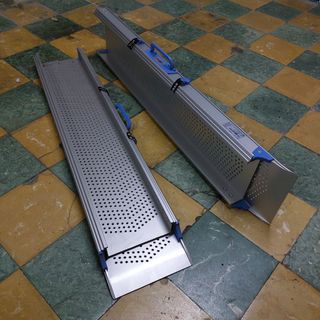 Rampas telescópicas para silla de ruedas