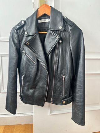 Cazadora cuero Naf Naf - Talla 34
