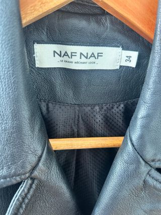 Cazadora cuero Naf Naf - Talla 34