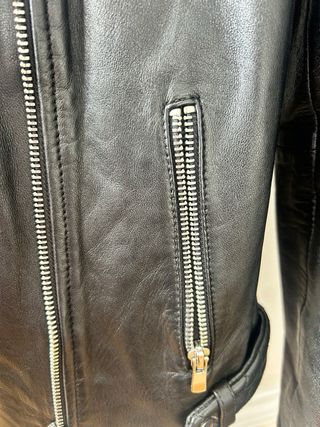 Cazadora cuero Naf Naf - Talla 34