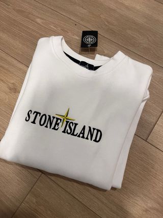 Sudadera Stone Island Blanca