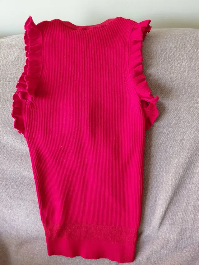 Blusa Philipp Plein Rosa Volantes Calavera