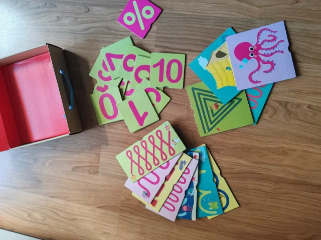 Fichas Táctiles Números y Pre-escritura Akros