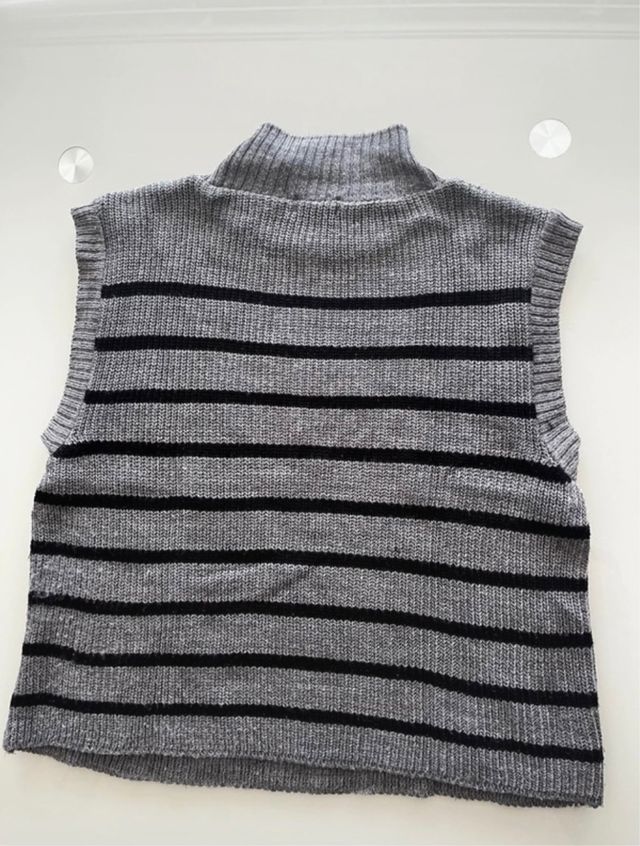 Chaleco de punto Renatta&go rayas