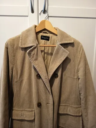 Chaqueta pana Massimo Dutti forrada XL
