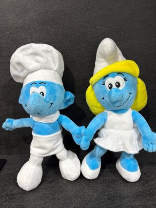 Famiglia Completa di Peluches Puffi