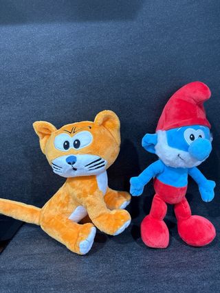 Famiglia Completa di Peluches Puffi