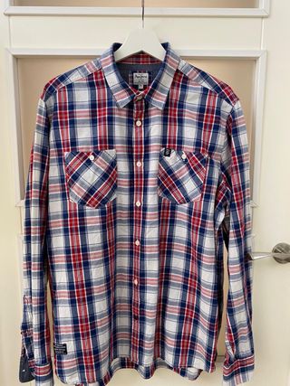 Camisa Pepe Jeans cuadros azul/rojo Talla XL