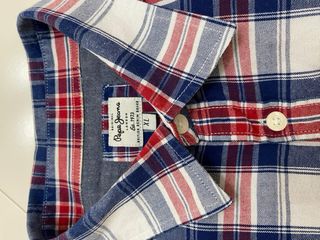 Camisa Pepe Jeans cuadros azul/rojo Talla XL