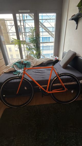 Bicicleta Fixie Naranja Siech Cycles