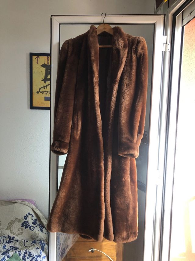 Abrigo de piel mutón