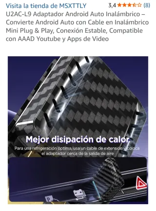 Adaptador Android Auto Inalámbrico U2AC-L9