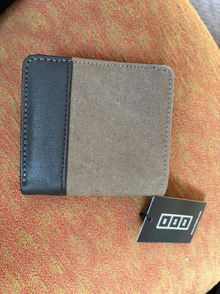 Cartera Misako Bicolor Piel y Lona