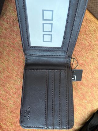 Cartera Misako Bicolor Piel y Lona