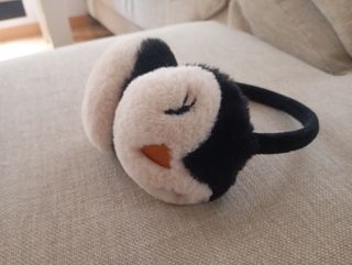 Orejeras Zara Niña Negro y Beige