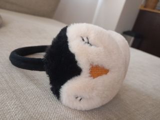 Orejeras Zara Niña Negro y Beige