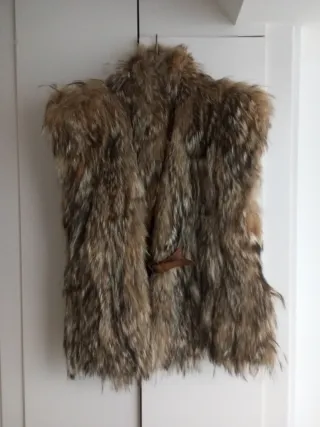 Chaleco de piel auténtica