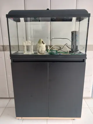 Acuario 80x30x42cm con mueble