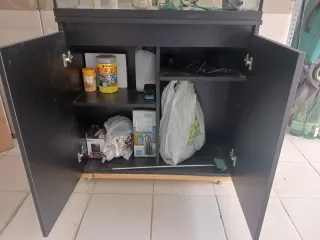 Acuario 80x30x42cm con mueble