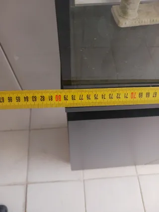 Acuario 80x30x42cm con mueble