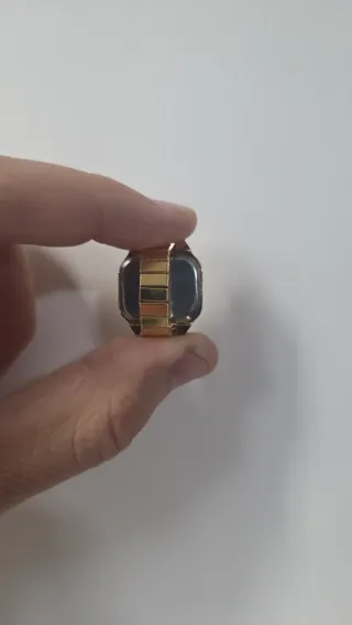 Vintage Gold Watch Ring Adjustable Retro Statement