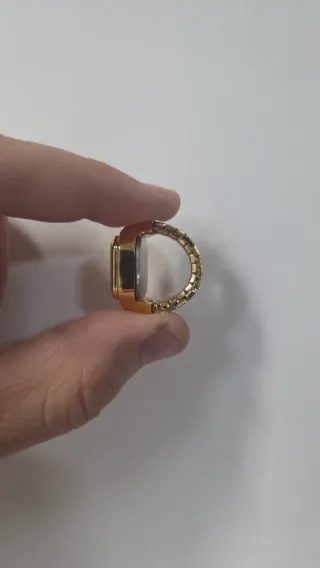 Vintage Gold Watch Ring Adjustable Retro Statement