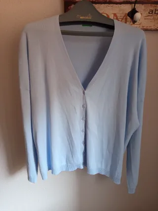 Chaqueta punto United Colors of Benetton azul M