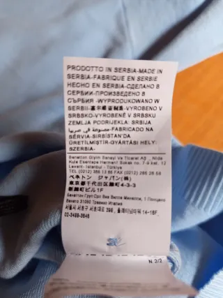 Chaqueta punto United Colors of Benetton azul M