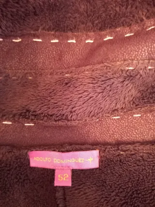 Abrigo Adolfo Dominguez Negro/Marrón