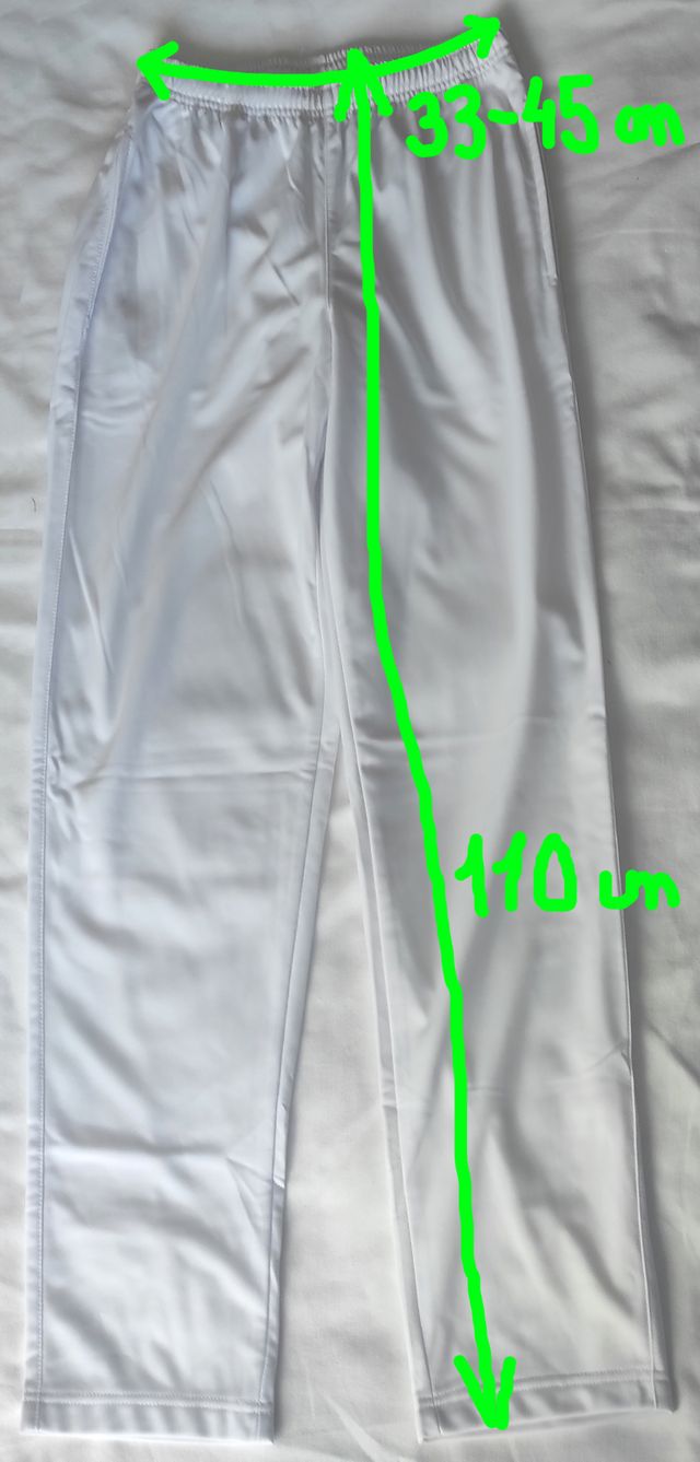 Pantalón chándal blanco acetato