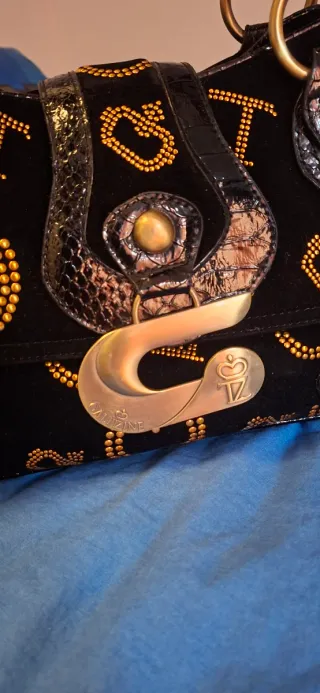 Borsa vintage Galitzien nera e oro