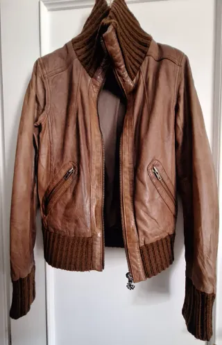 Cazadora Maison Scotch vintage marrón