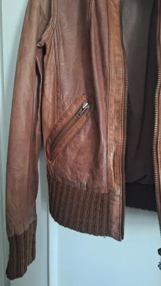 Cazadora Maison Scotch vintage marrón