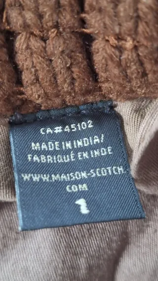 Cazadora Maison Scotch vintage marrón