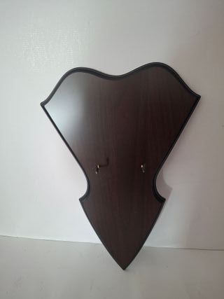 Expositor de madera triangular para pared