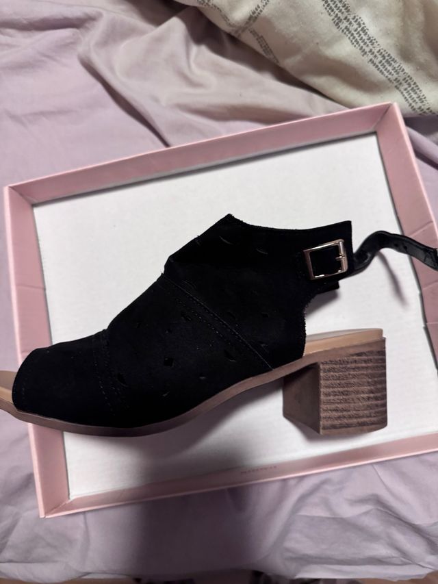 Sandalias mujer tacón negras y marrones