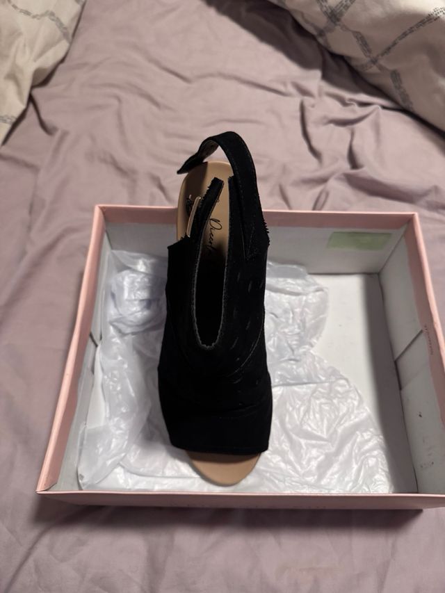 Sandalias mujer tacón negras y marrones