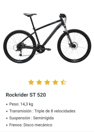 BICICLETA ROCKRIDER ST 520