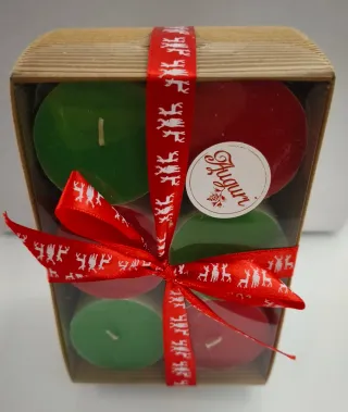 Confezione regalo candele natalizie